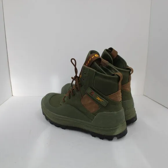 Reebok Womens Club C Green/Tan Hiking/Work Boots Size 7 1/2