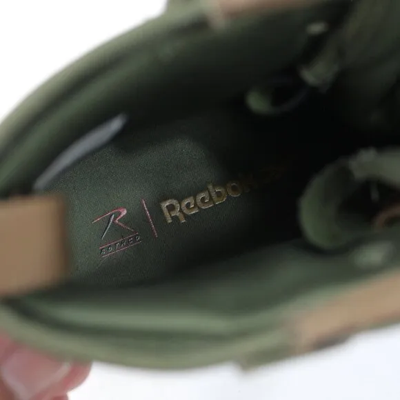 Reebok Womens Club C Green/Tan Hiking/Work Boots Size 7 1/2