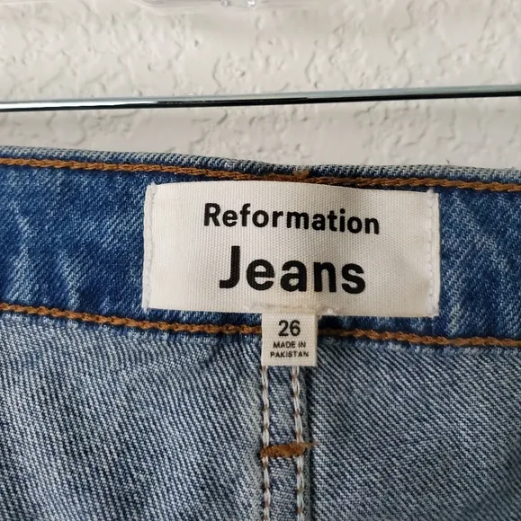 Reformation Nara denim maxi skirt Size 26