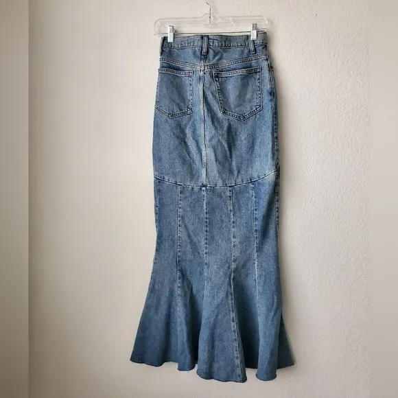 Reformation Nara denim maxi skirt Size 26
