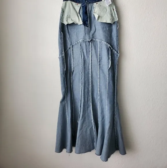 Reformation Nara denim maxi skirt Size 26