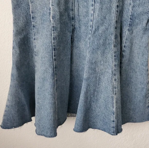 Reformation Nara denim maxi skirt Size 26