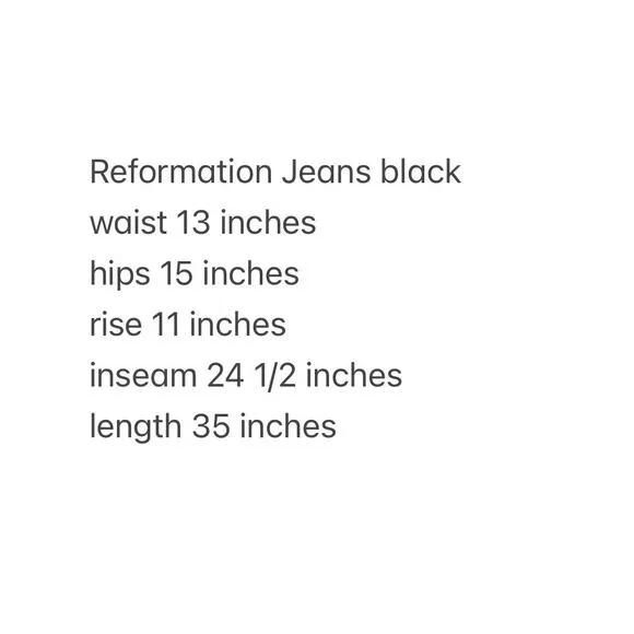 Reformation Womens Liza Slit Hem Ultra High Rise Straight Long Jeans 26 Black