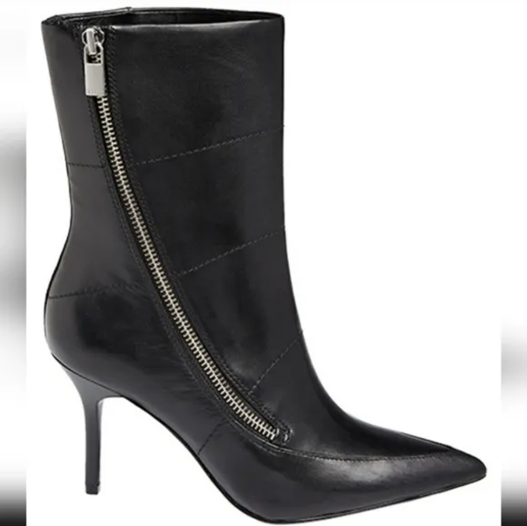 Reiss Oxtonmid Leather Zip Details Boots EU 40/ US‎ 9
