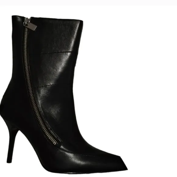 Reiss Oxtonmid Leather Zip Details Boots EU 40/ US‎ 9