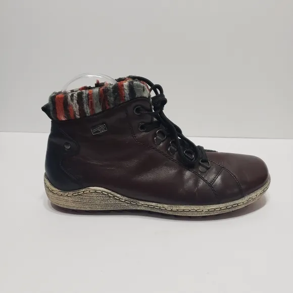 Remonte Ricker Burgundy Ankle Boots 6.5
