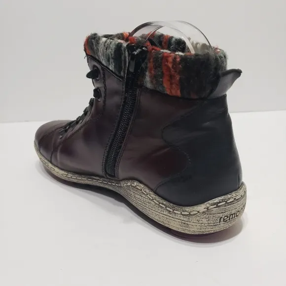 Remonte Ricker Burgundy Ankle Boots 6.5