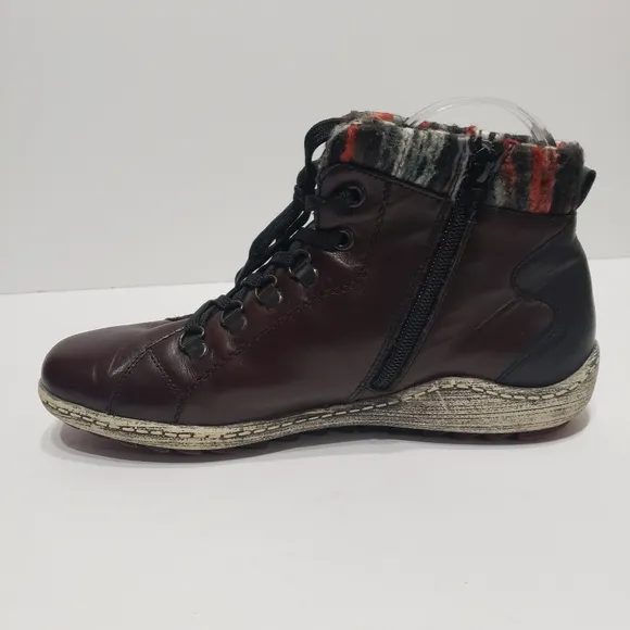 Remonte Ricker Burgundy Ankle Boots 6.5