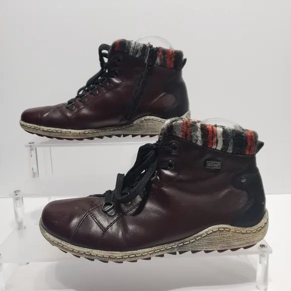 Remonte Ricker Burgundy Ankle Boots 6.5
