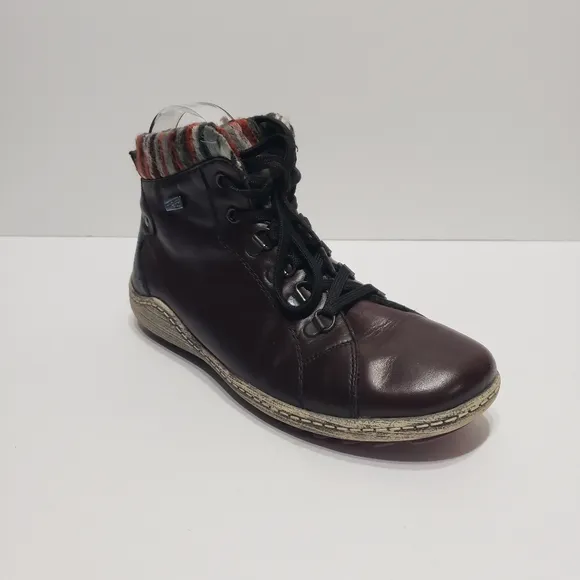 Remonte Ricker Burgundy Ankle Boots 6.5