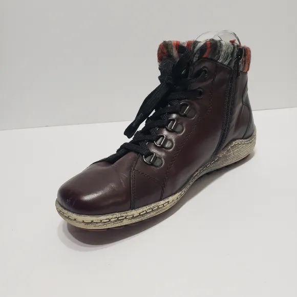 Remonte Ricker Burgundy Ankle Boots 6.5