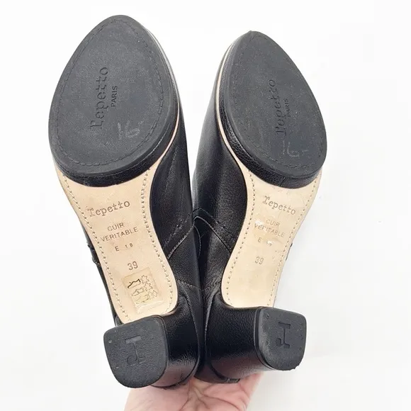 Repetto Mood Leather Ankle Boots Brown Heeled size 39 US 8