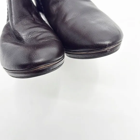 Repetto Mood Leather Ankle Boots Brown Heeled size 39 US 8
