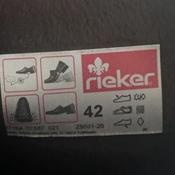 Rieker Faith Knee High Winter Riding Boots Sz 10 Sz 42 Brown Faux Fur Lined