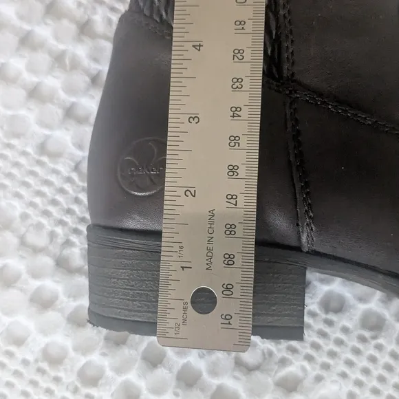 Rieker Faith Knee High Winter Riding Boots Sz 10 Sz 42 Brown Faux Fur Lined