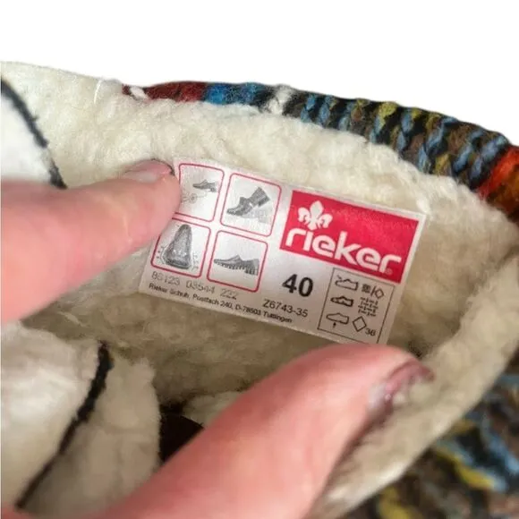 Rieker Felicitas Hiking Lace Up Boots NWOT