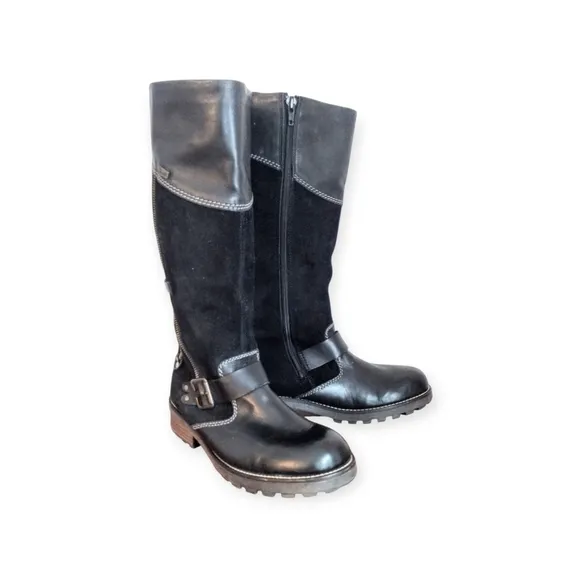 Rieker Women's Black Knee-High Boots Size 37