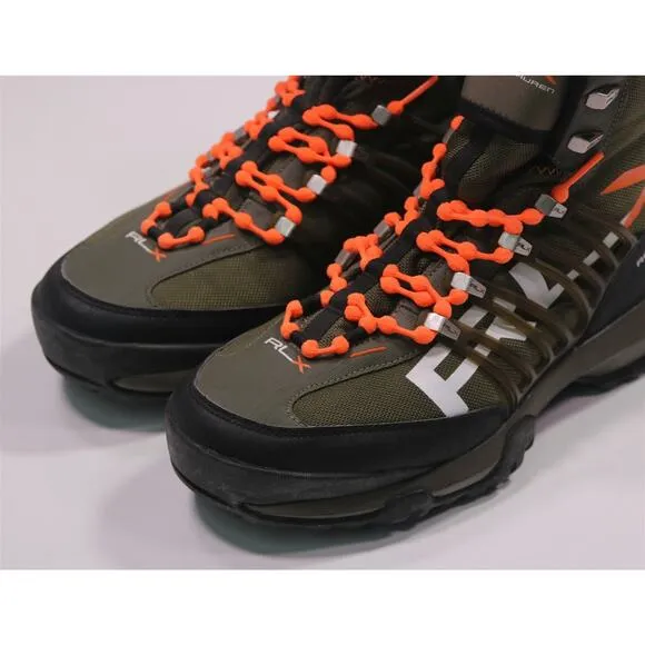 RLX Ralph Lauren X Abridge Ranger Hiking Boots Green Orange Men's US 9.5