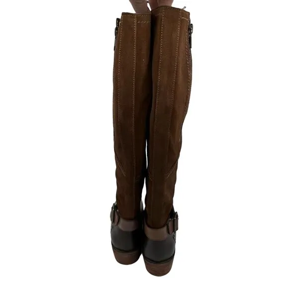 Roan Bedstu Charity Tall Leather Boots Almond Brown Size 6 new no box