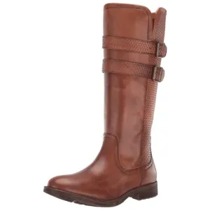Roan “Date” Dark Tan/Light Brown Leather Riding Boots Size 6.5