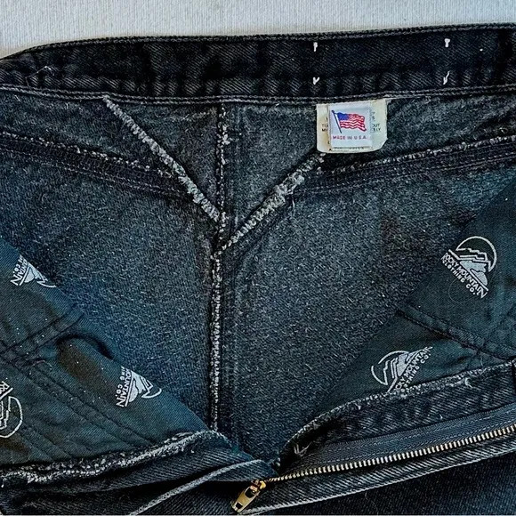 ROCKIES VTG 80s 90s BAREBACK HIGH RISE RELAXED FIT BLACK MOM JEANS. Sz 13/32
