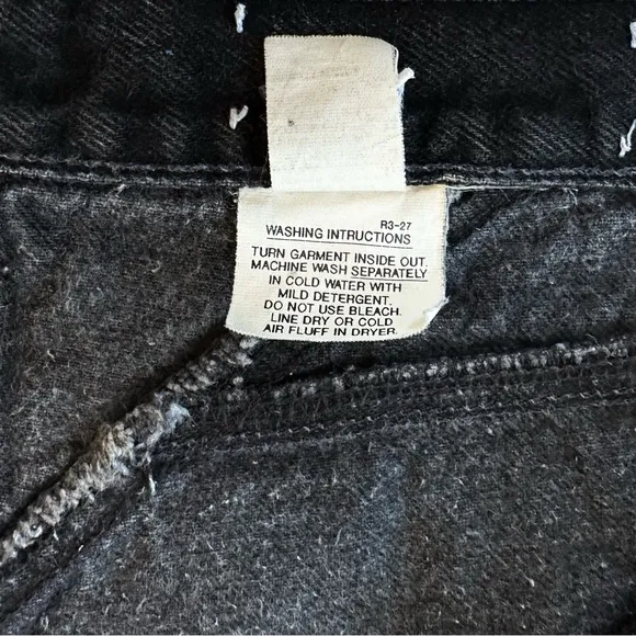 ROCKIES VTG 80s 90s BAREBACK HIGH RISE RELAXED FIT BLACK MOM JEANS. Sz 13/32