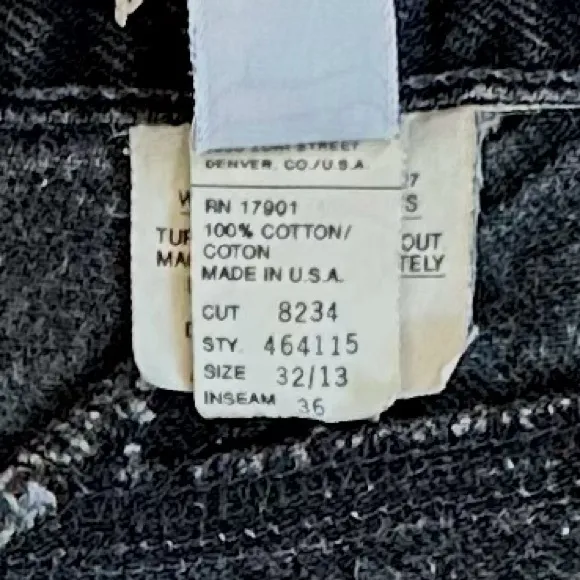 ROCKIES VTG 80s 90s BAREBACK HIGH RISE RELAXED FIT BLACK MOM JEANS. Sz 13/32