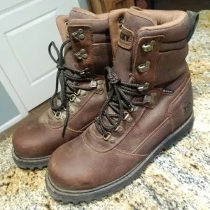 Rocky Brown Leather Ranger Waterproof Outdoor Hiking Boots RKS0437 Men's Sz 10 W