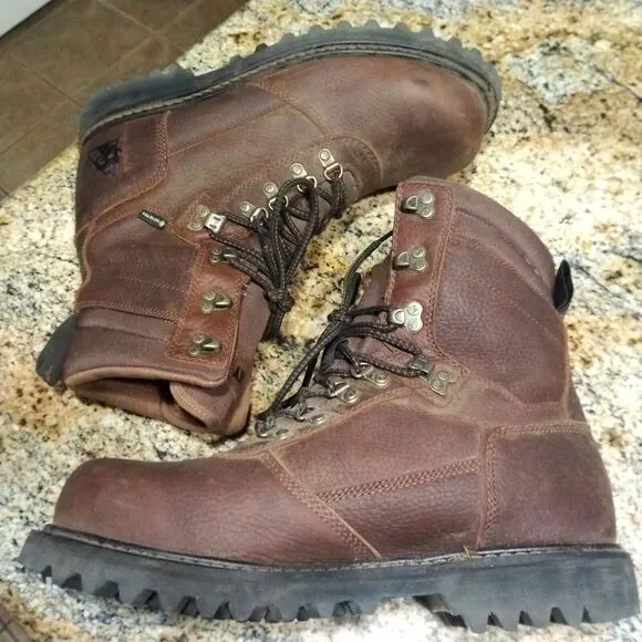 Rocky Brown Leather Ranger Waterproof Outdoor Hiking Boots RKS0437 Men's Sz 10 W