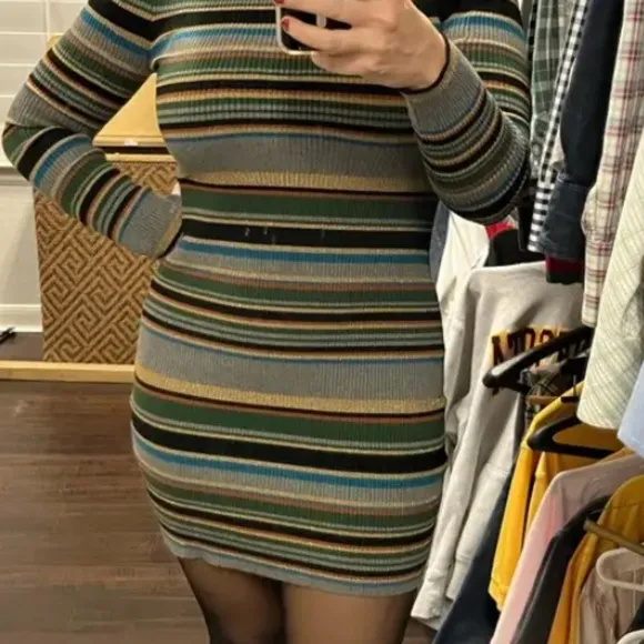 Ronny Kobo Tanysha BodyCon Sweater Dress Large