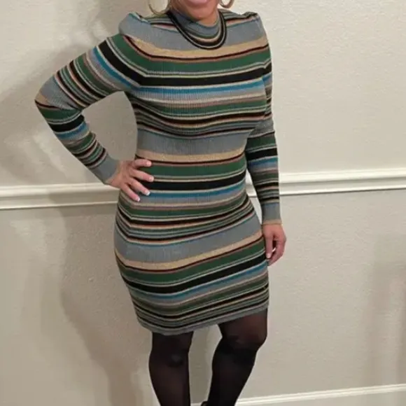 Ronny Kobo Tanysha BodyCon Sweater Dress Large