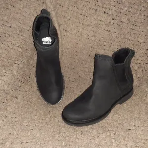 ROOTS-Canada-Black Nubuck Chelsea Boots-Junction-Sz 7.5-New/No Box