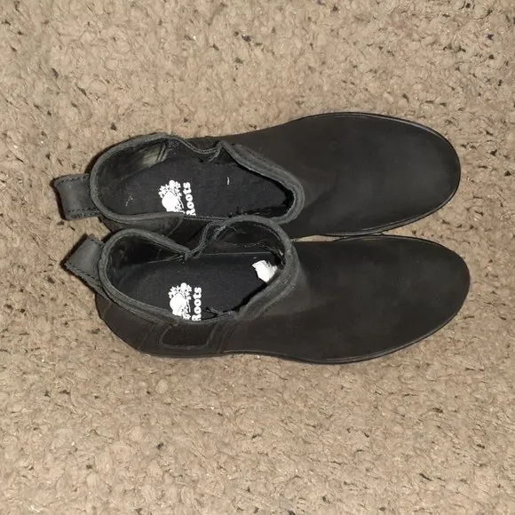 ROOTS-Canada-Black Nubuck Chelsea Boots-Junction-Sz 7.5-New/No Box