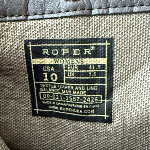 Roper Short Western Cowboy Boots Women’s 10