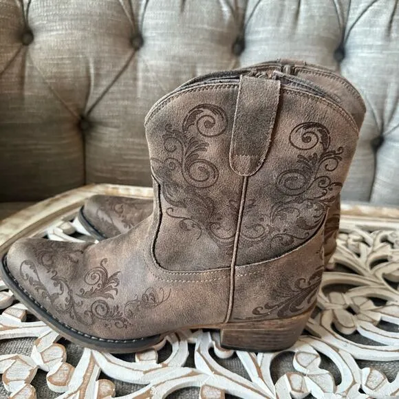 Roper Short Western Cowboy Boots Women’s 10