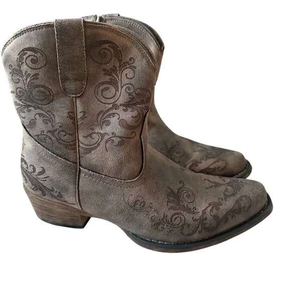 Roper Short Western Cowboy Boots Women’s 10