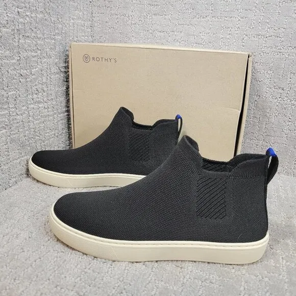 ROTHY'S The Chelsea Black Ankle Boots Women's Size 6, 7, 7.5, 9, 11