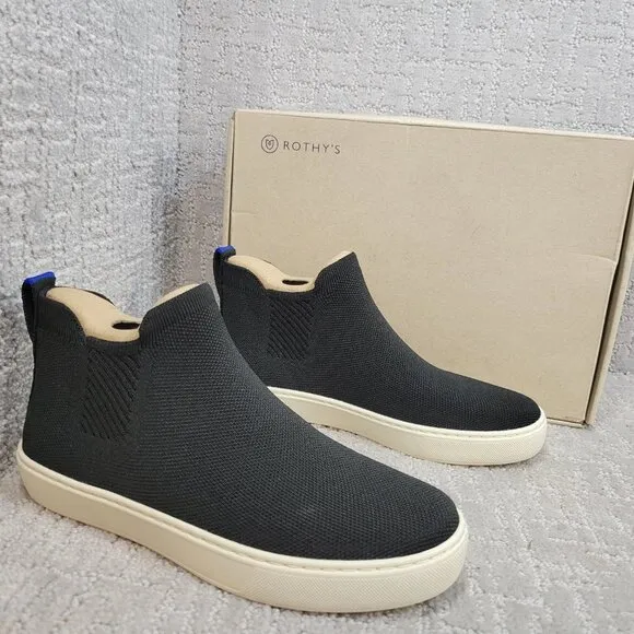 ROTHY'S The Chelsea Black Ankle Boots Women's Size 6, 7, 7.5, 9, 11