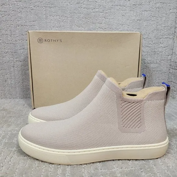 ROTHY'S The Chelsea Lilac Gray Ankle Boots Size 6, 8, 8.5, 9, 9.5, 10, 11.5