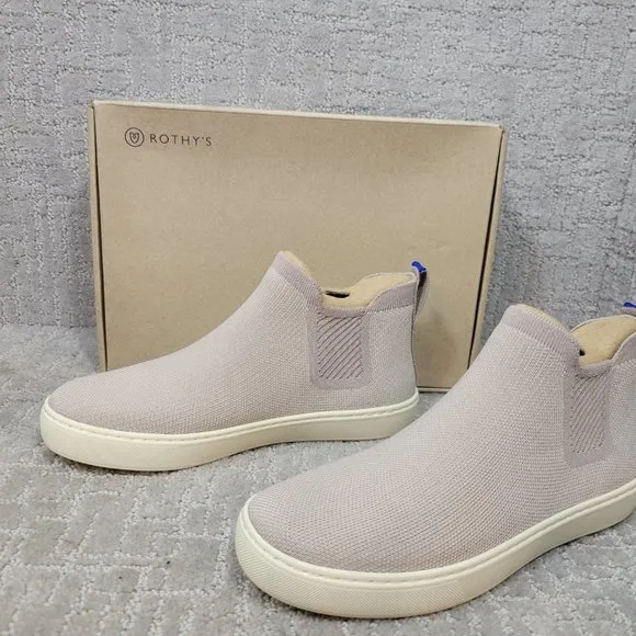ROTHY'S The Chelsea Lilac Gray Ankle Boots Size 6, 8, 8.5, 9, 9.5, 10, 11.5