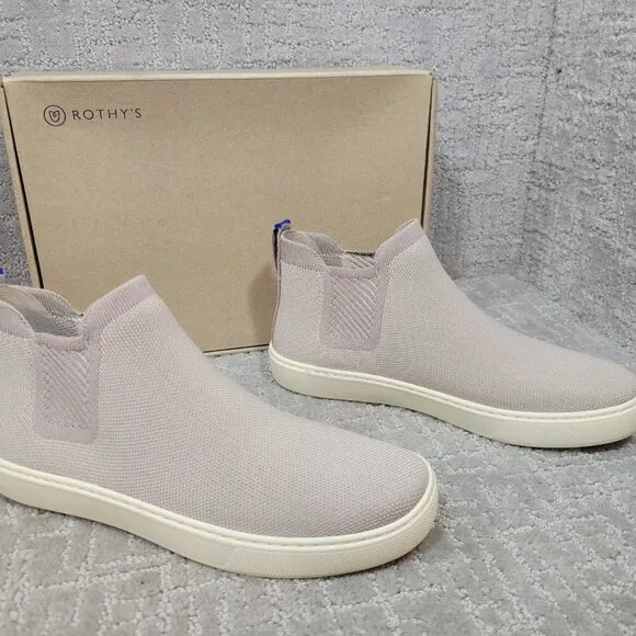 ROTHY'S The Chelsea Lilac Gray Ankle Boots Size 6, 8, 8.5, 9, 9.5, 10, 11.5