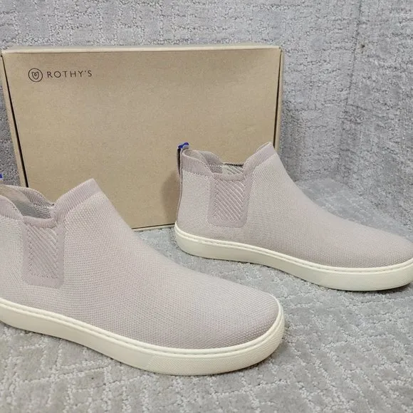 ROTHY'S The Chelsea Lilac Gray Ankle Boots Size 6, 8, 8.5, 9, 9.5, 10, 11.5