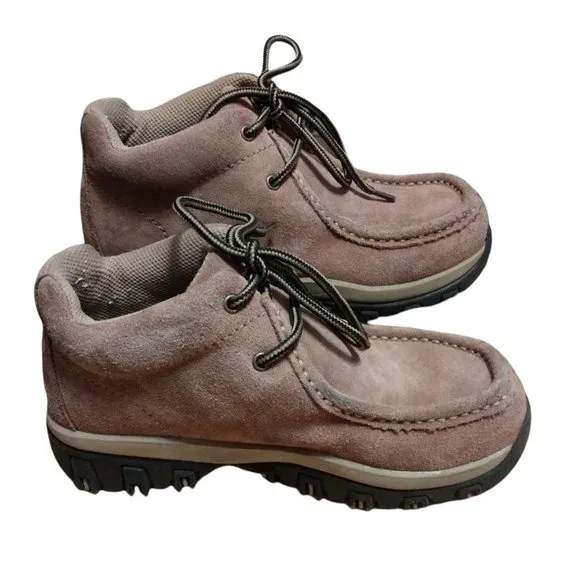 Route 66 Men's Suede Leather Light Brown Ankle Boots Size 4.5