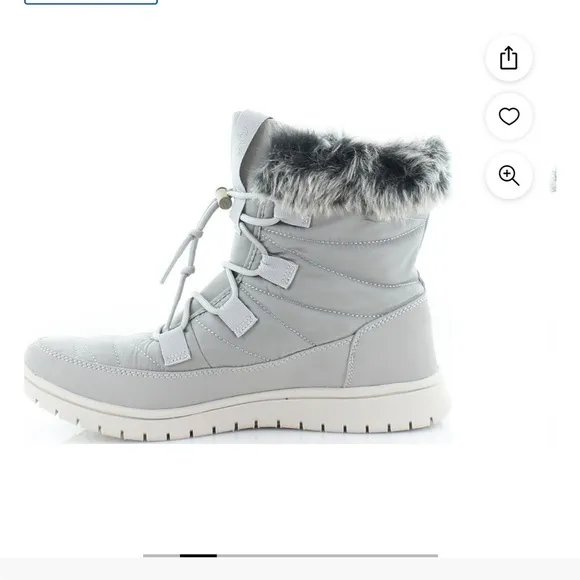 Ryka Quilted Faux Fur Bungee Winter Boots Paloma Size 8.5