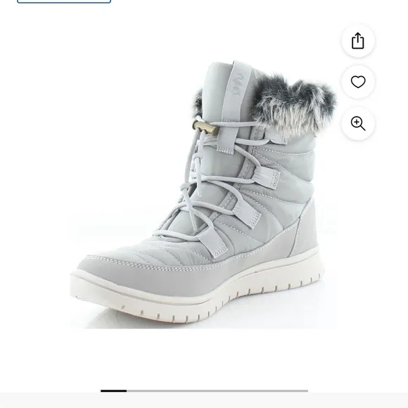 Ryka Quilted Faux Fur Bungee Winter Boots Paloma Size 8.5
