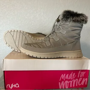Ryka Quilted Faux Fur Bungee Winter Boots Paloma Size 8.5