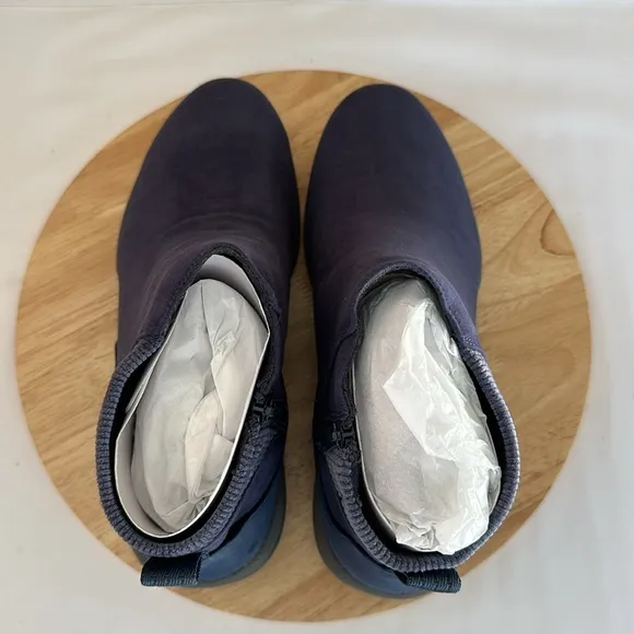 Ryka Side-Zip Water-Repellent Ankle Boots - Noelle Next 12 wide blue
