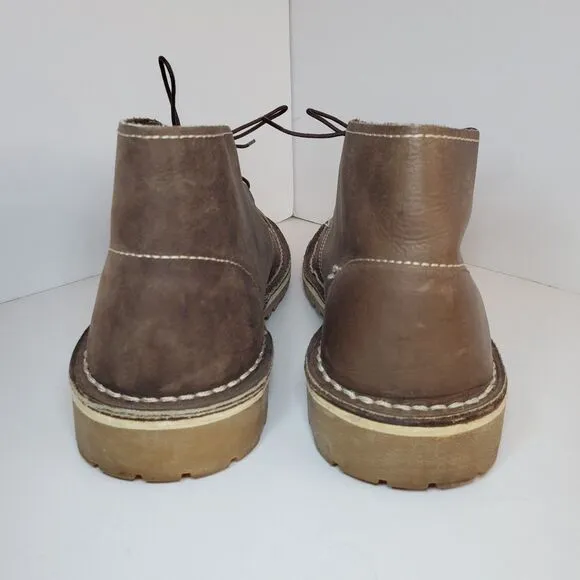 Safari By Bata brown Leather Chukka Desert Ankle Boots Lace up Mens Size 10