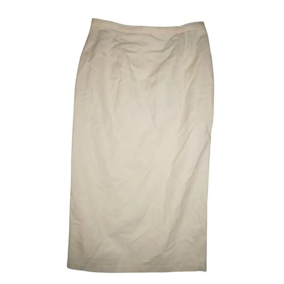 Sag Harbor 100% Wool Pencil Skirt Bundle – Aqua &amp; Cream – Size 12