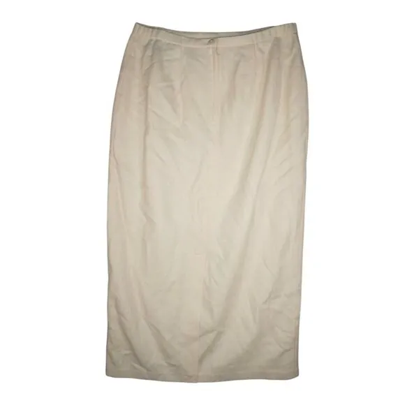 Sag Harbor 100% Wool Pencil Skirt Bundle – Aqua &amp; Cream – Size 12